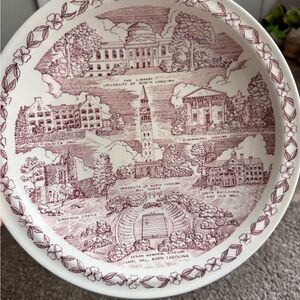 University of North Carolina Commemorative Plate - Red